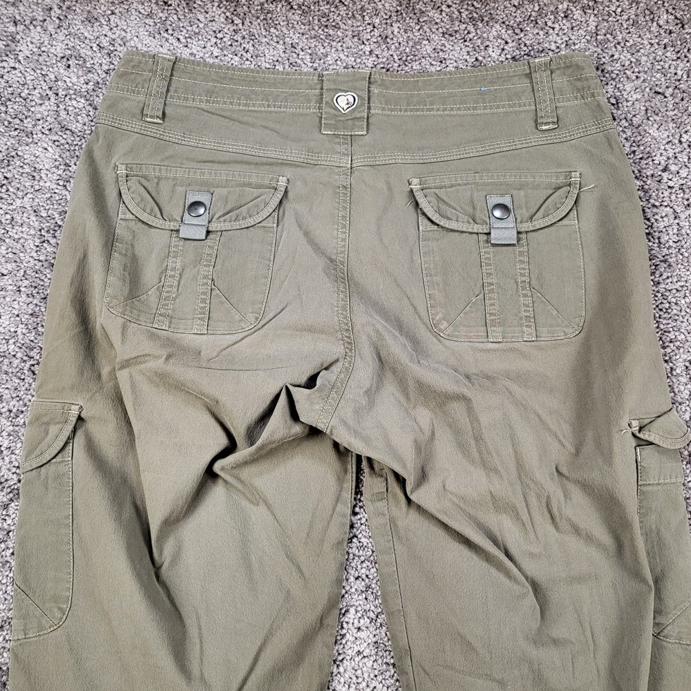 KÜHL Womens Splash Roll-Up Cargo Pants Vintage Patina Dye Olive Green Size 8 Reg - Picture 4 of 10